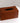 Brown Leather Tissue Box Small